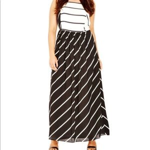 Play Stripe Cross Back Maxi Dress